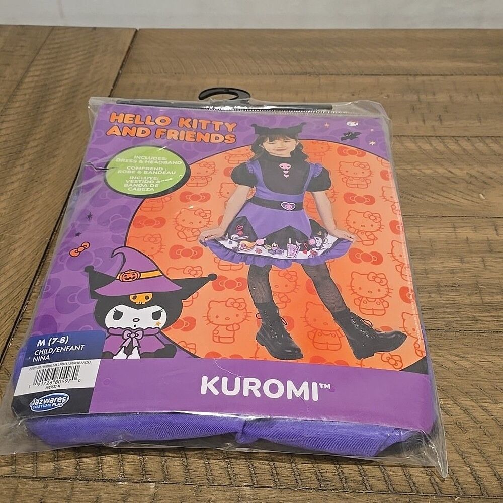 Jazwares Halloween Costume Play Hello Kitty and Friends Kuromi M (7-8) Child